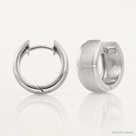 Leslie's Sterling Silver RH-plated Radiant Essence Hoop Earrings - Lifestyle View