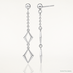 Leslie's Sterling Silver Rhodium-plated Polished Earrings - Lifestyle View