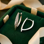 Leslie's Sterling Silver Rhod-plated D/C Hoop Earrings - Lifestyle View
