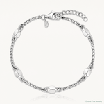 Leslie's Sterling Silver RH-plated Fancy Link w/1in ext. Bracelet - Lifestyle View