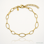Leslie's Sterling Silver Gold-tone pol. Fancy Link w/1in ext. Bracelet - Lifestyle View