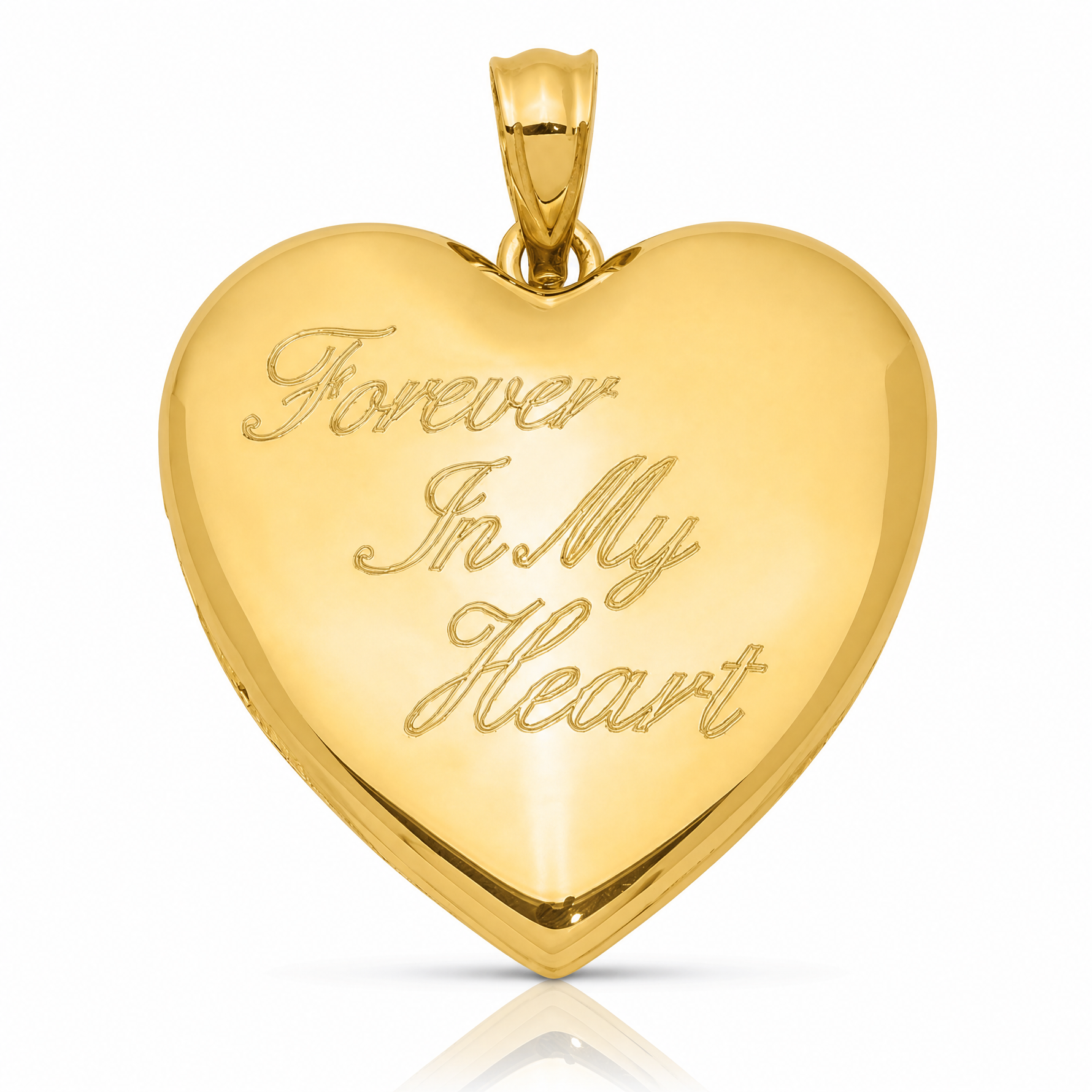 Sterling Silver Gold-tone Forever In My Heart Ash Holder Heart Locket - Lifestyle View