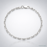 Sterling Silver Polished and D/C 3mm Mariner Link Chain - Lifestyle View