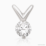 Sterling Silver CZ Pendant Chain Slide - Lifestyle View