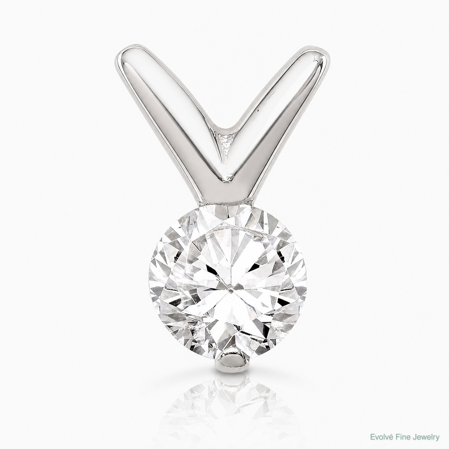 Sterling Silver CZ Pendant Chain Slide - Lifestyle View