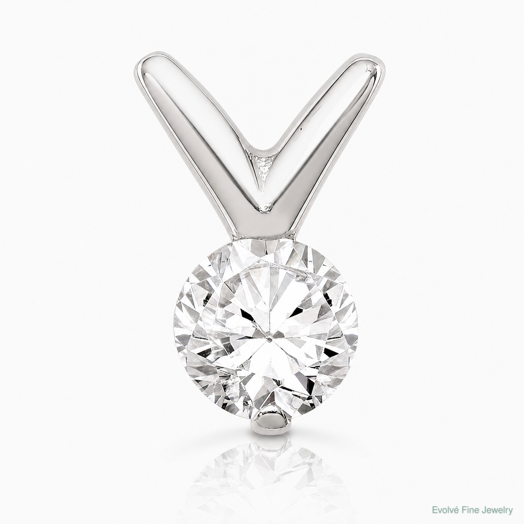 Sterling Silver CZ Pendant Chain Slide - Lifestyle View