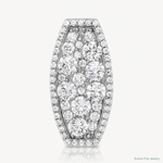 Sterling Silver Rhodium-plated CZ Slide - Lifestyle View