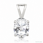 Sterling Silver CZ Pendant - Lifestyle View
