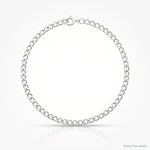 Sterling Silver 3mm Half Round Wire Open Curb Chain - Lifestyle View