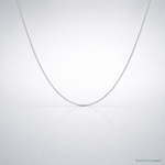 Sterling Silver 1.15mm Flat Cable Chain - Lifestyle View