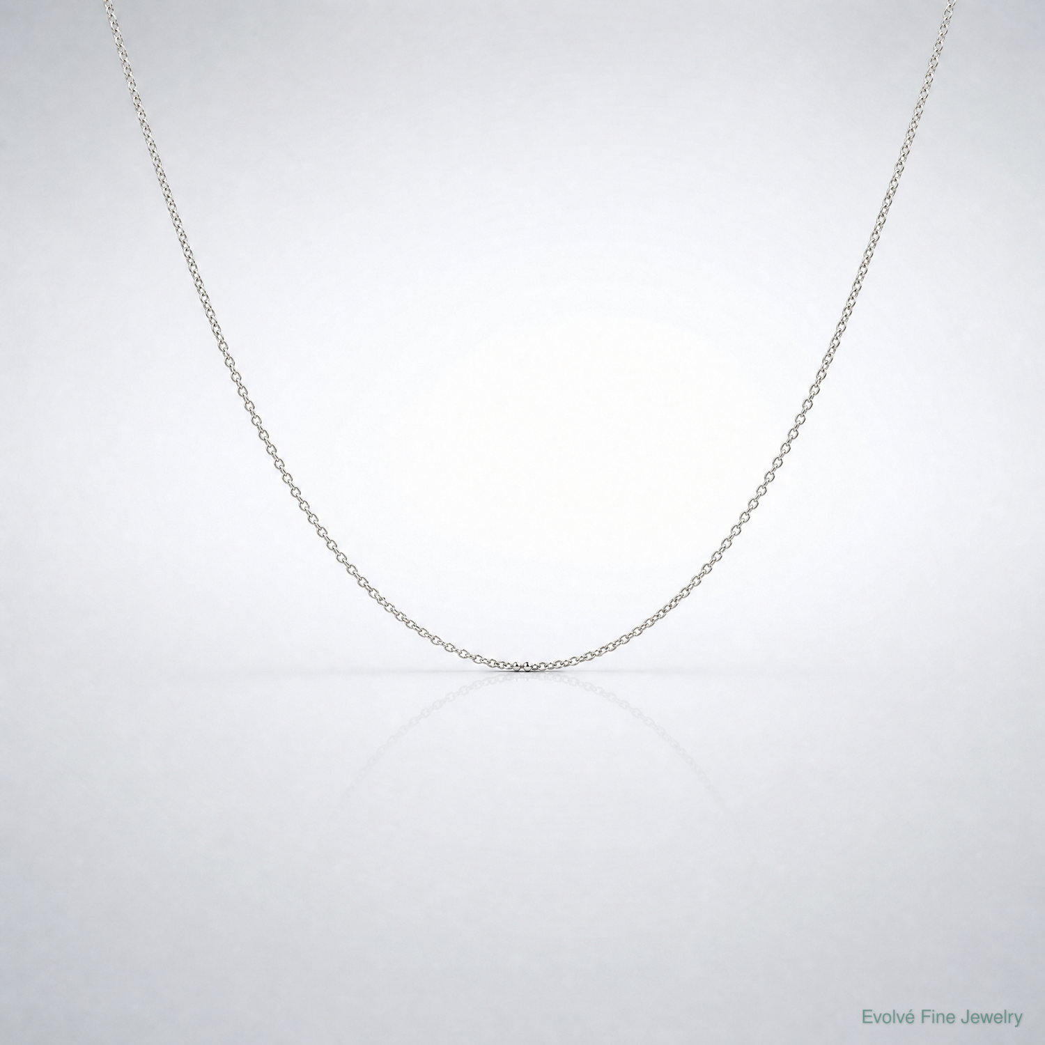 Sterling Silver 1.15mm Flat Cable Chain - Lifestyle View