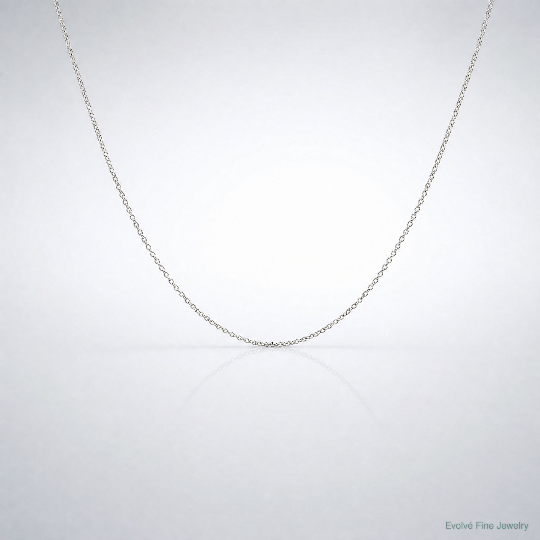 Sterling Silver 1.15mm Flat Cable Chain - Lifestyle View