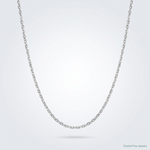 Sterling Silver 1mm 8 Sided D/C Cable Chain - Lifestyle View