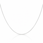 Sterling Silver .95mm Forzantine Cable Chain - Lifestyle View