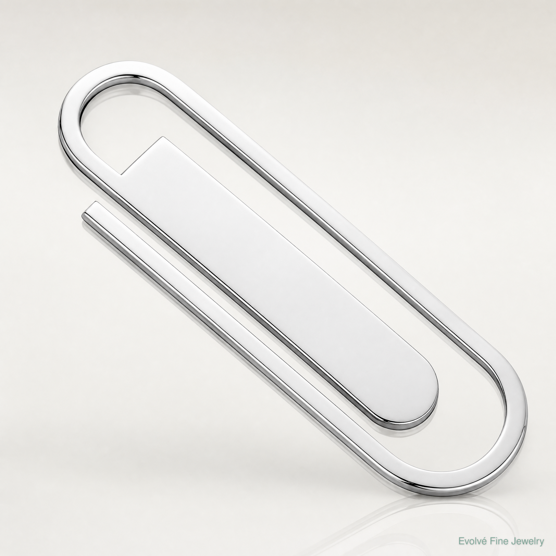 Sterling Silver Rhodium-plated Bookmark / Money Clip - Lifestyle View