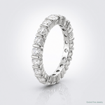 Sterling Silver Rhodium-plated CZ Band - Lifestyle View