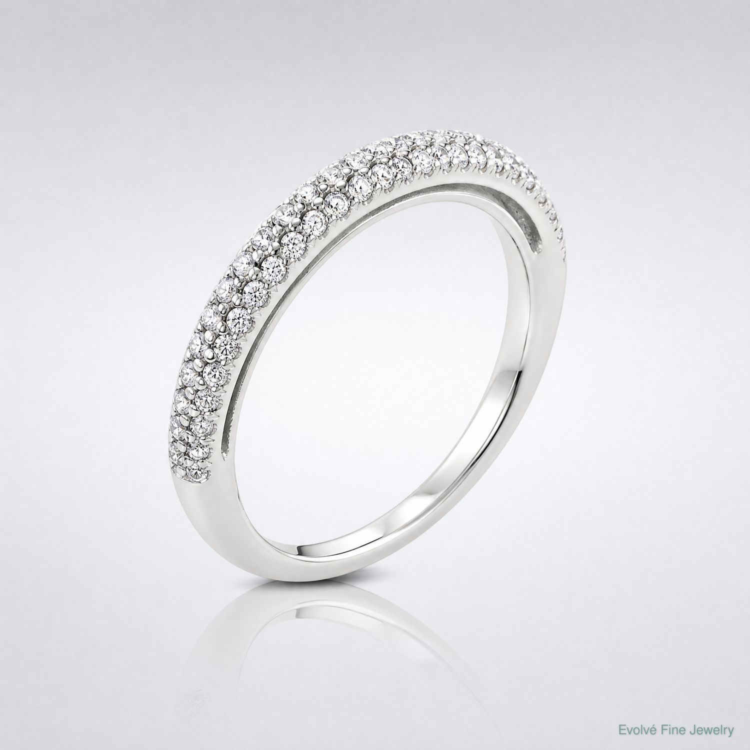 Sterling Silver CZ Ring - Lifestyle View
