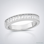 Sterling Silver Rhodium Plated CZ Ring - Lifestyle View
