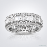 Sterling Silver Rhodium-plated CZ Eternity Band - Lifestyle View