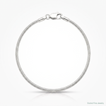 Sterling Silver Rhodium-plated 1.5mm Snake Chain - Lifestyle View