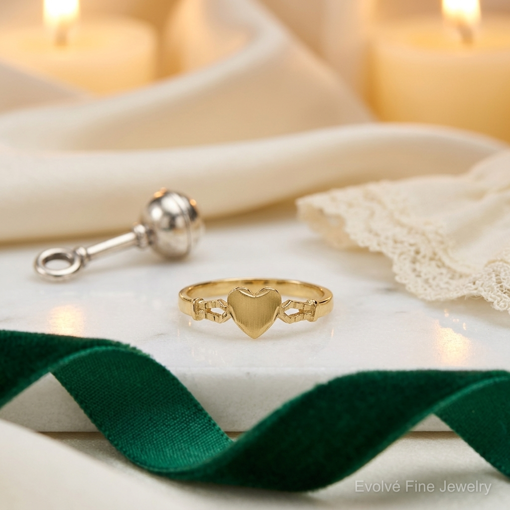 14k Children's Heart Ring - Lifestyle View