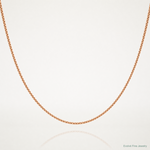 14k Rose Gold .70mm Box Chain - Lifestyle View