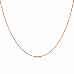 14k Rose Gold .85mm D/C Spiga Chain - Lifestyle View