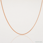 14k Rose Gold 1.3mm Box Chain - Lifestyle View