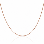 14k Rose Gold 1.05mm D/C Spiga Chain - Lifestyle View