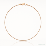 14k Rose Gold .95mm Box Chain - Lifestyle View