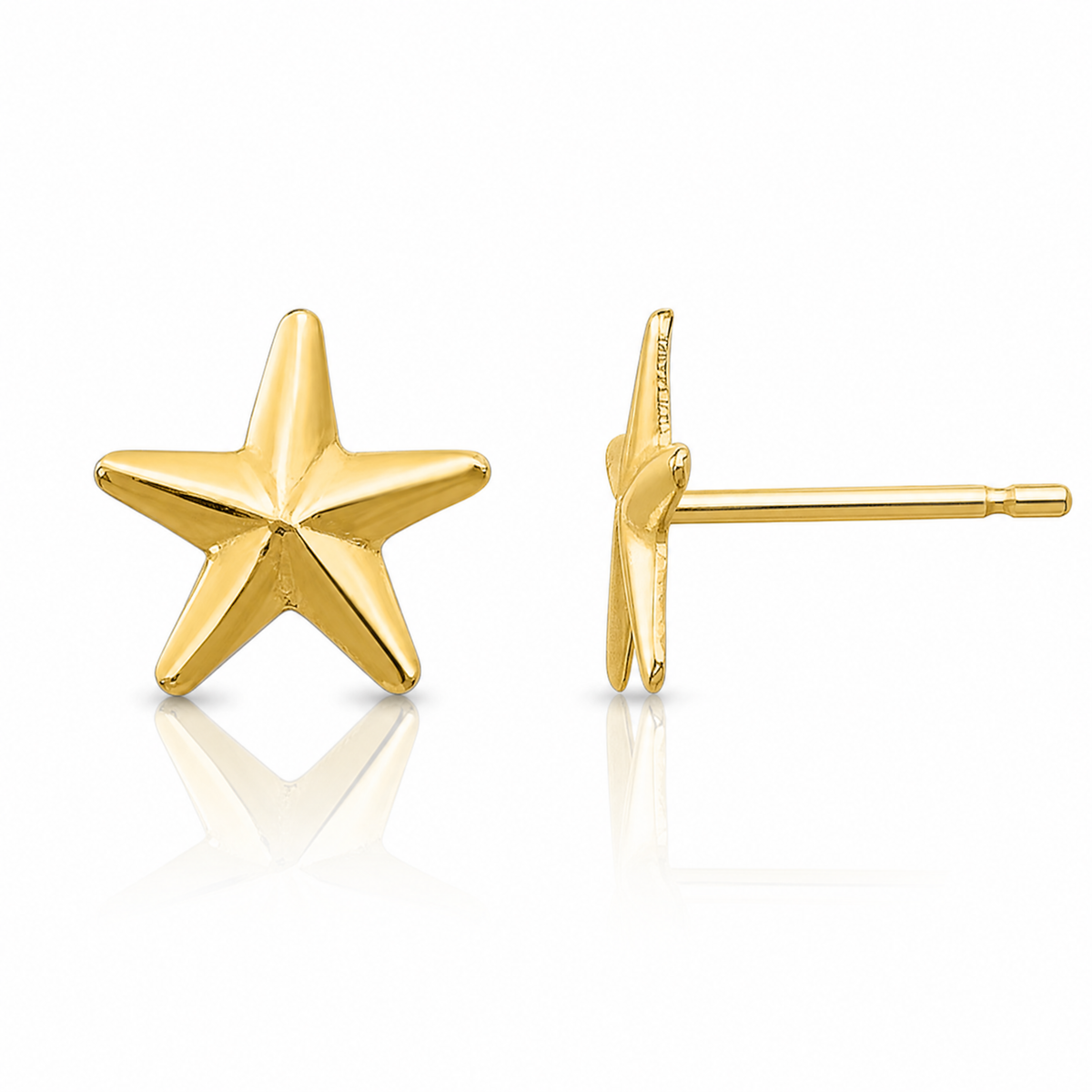 14k Madi K Star Post Earrings - Lifestyle View