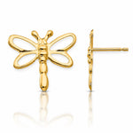 14k Madi K Dragonfly Post Earrings - Lifestyle View