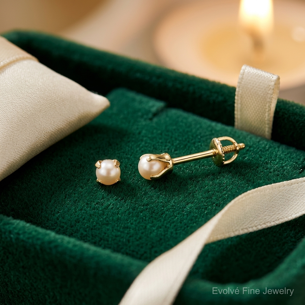 14k Madi K Baby FW Cultured Pearl Earrings - Lifestyle View
