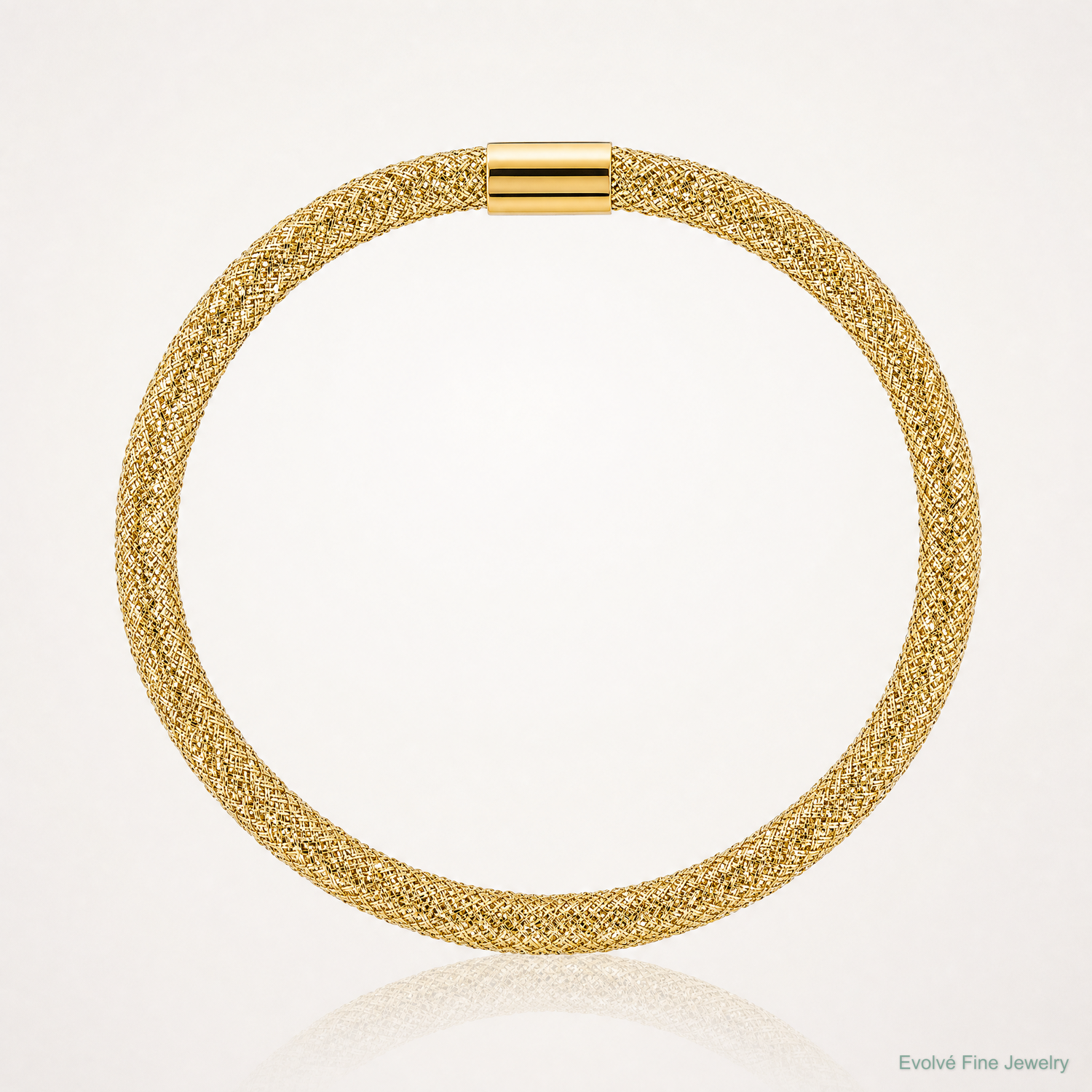 14K Stretch Mesh Bracelet - Lifestyle View