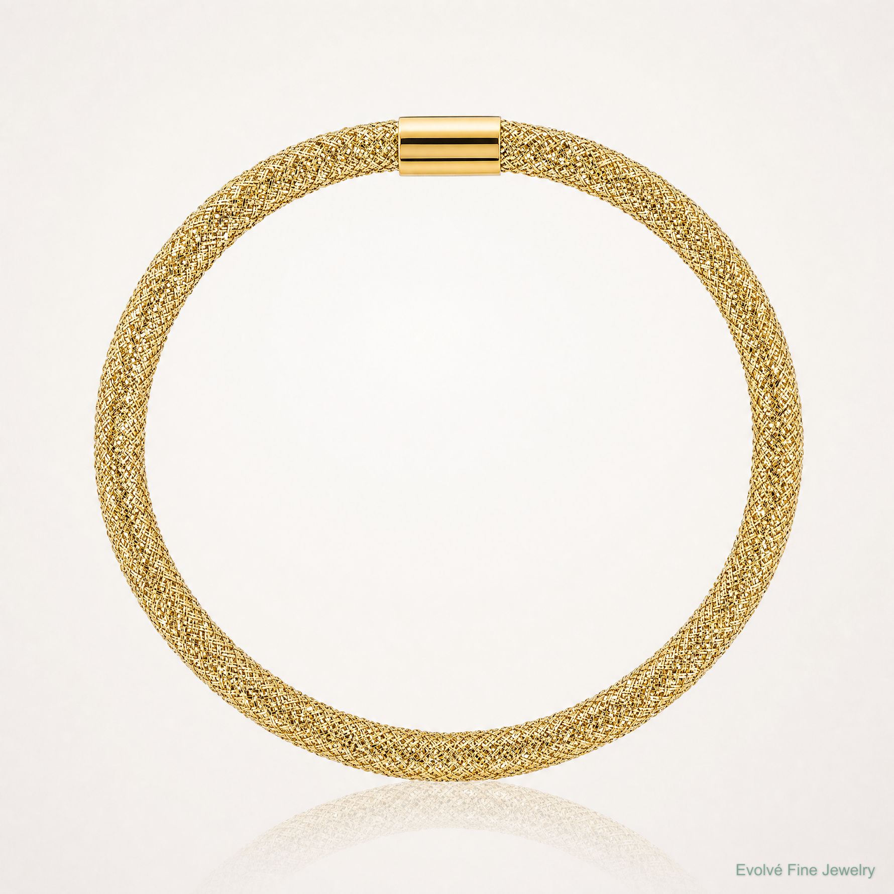 14K Stretch Mesh Bracelet - Lifestyle View