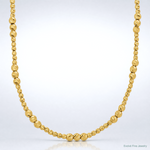 14K Diamond-cut Beaded 18in Necklace - Lifestyle View