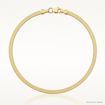 14k 2.5mm Silky Herringbone Chain - Lifestyle View