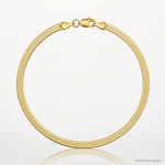 14k 3mm Silky Herringbone Chain - Lifestyle View