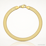 14k 5mm Silky Herringbone Chain - Lifestyle View