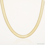 14k 5.5mm Silky Herringbone Chain - Lifestyle View