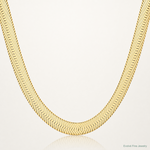 14k 6.5mm Silky Herringbone Chain - Lifestyle View