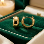 14K Hinged Hoop Earrings - Lifestyle View