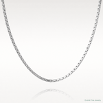 14k White Gold 1.9mm Box Chain - Lifestyle View