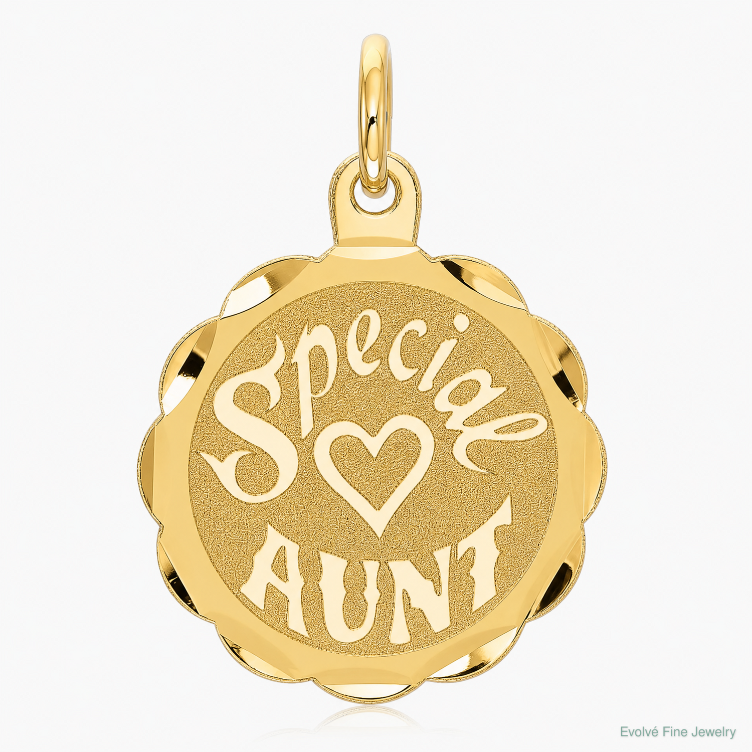 14K SPECIAL AUNT Charm - Lifestyle View