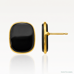 14k Black Onyx Earrings - Lifestyle View