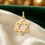 14k Star of David Pendant - Lifestyle View