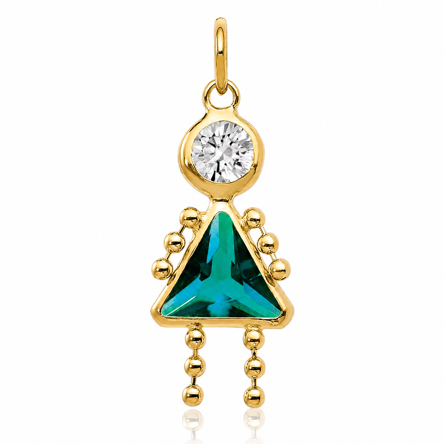 14k December Girl Birthstone Charm - Lifestyle View