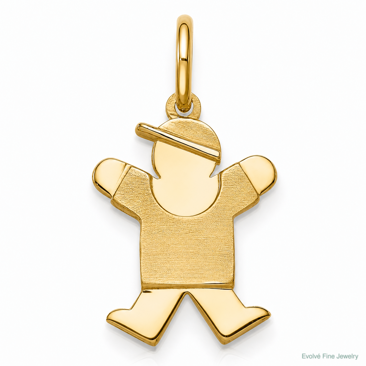 14k Mini Boy Joy Charm - Lifestyle View