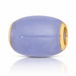 14K Polished Lavender Jade Oval Bead Slide Pendant - Lifestyle View