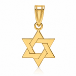 14k Star of David Pendant - Lifestyle View